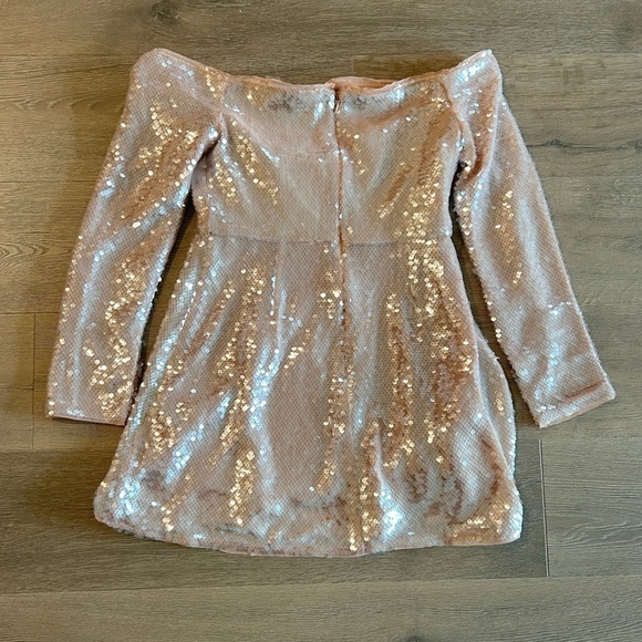 Self Portrait Sequin Off Shoulder Mini Dress NWT - Picture 7 of 8